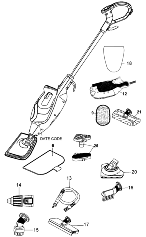 Part Location Diagram of 90586093-08 DeWALT BBQ BRUSH, SMALL, GB53